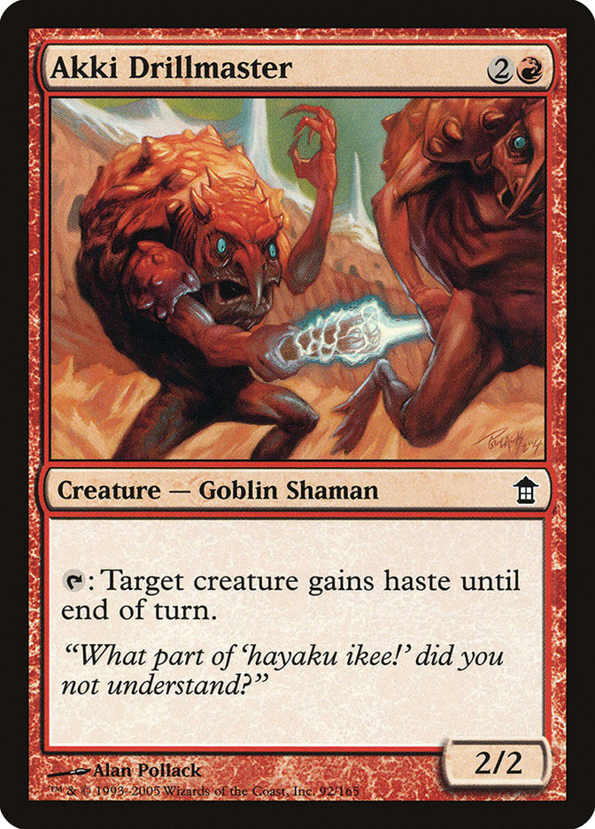 Akki Drillmaster [Saviors of Kamigawa] - Magic: The Gathering - Card Brawlers | Quebec | Canada |