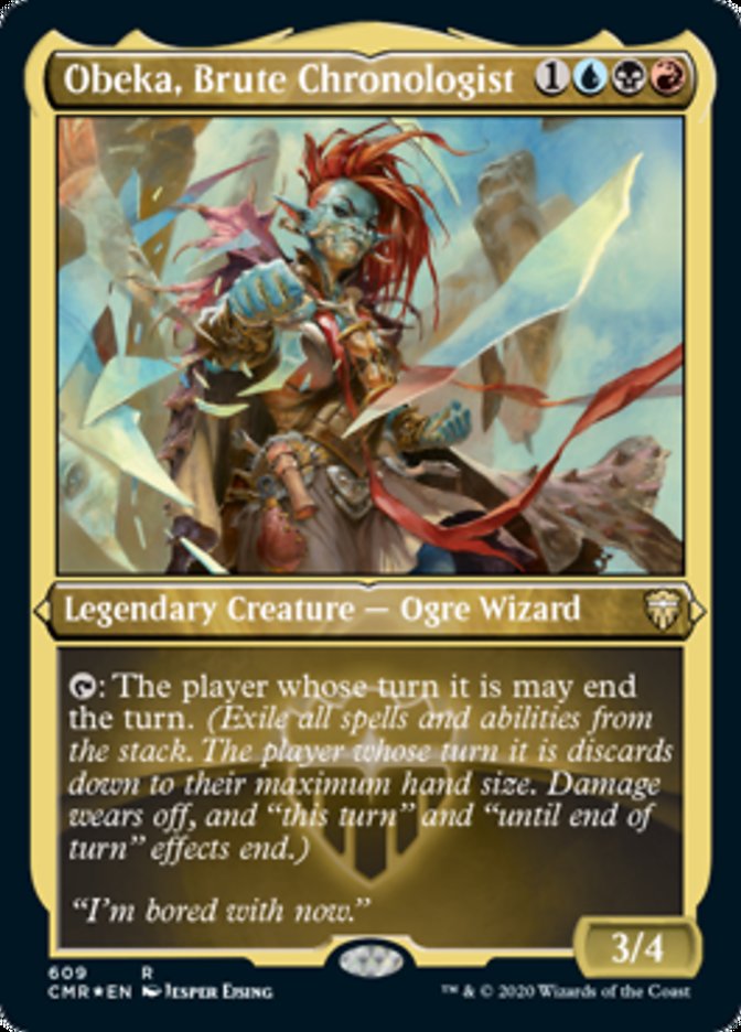 Obeka, Brute Chronologist (Etched) [Commander Legends] - Magic: The Gathering - Card Brawlers | Quebec | Canada |
