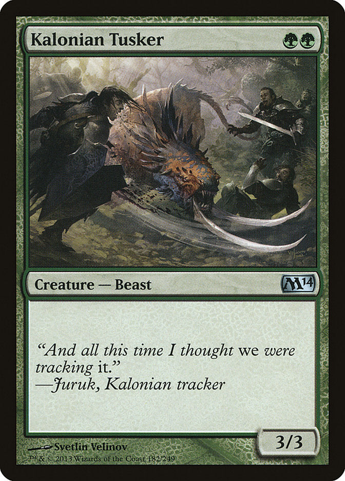 Kalonian Tusker [Magic 2014] - Magic: The Gathering - Card Brawlers | Quebec | Canada |