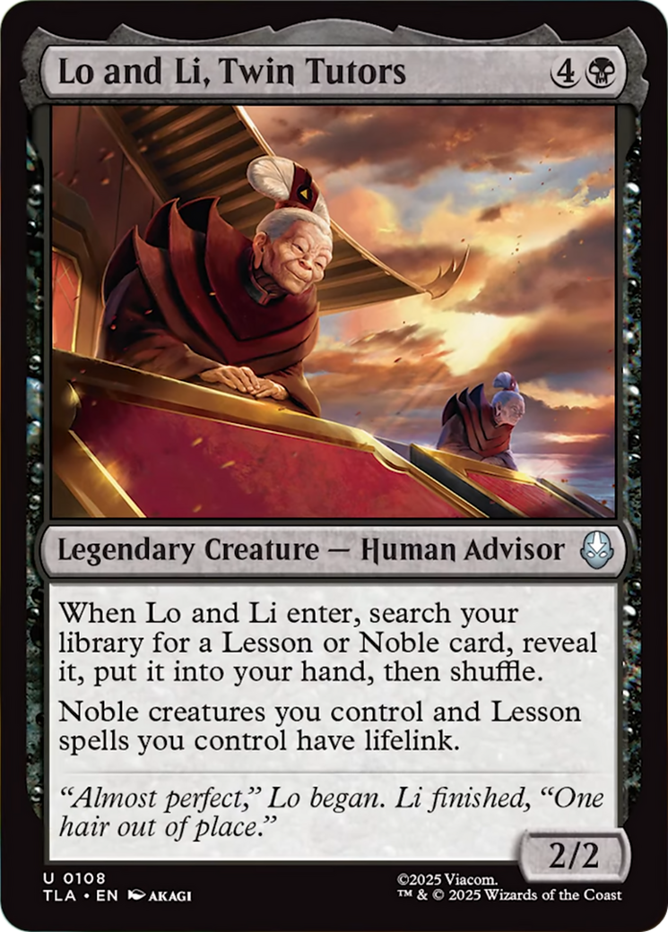 Lo and Li, Twin Tutors [Avatar: The Last Airbender] - Magic: The Gathering - Card Brawlers | Quebec | Canada |