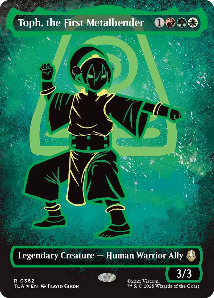 Toph, the First Metalbender (Borderless Battle Pose) [Avatar: The Last Airbender] - Magic: The Gathering - Card Brawlers | Quebec | Canada |