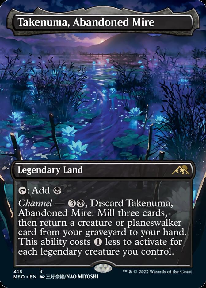 Takenuma, Abandoned Mire (Borderless Alternate Art) [Kamigawa: Neon Dynasty] - Magic: The Gathering - Card Brawlers | Quebec | Canada |