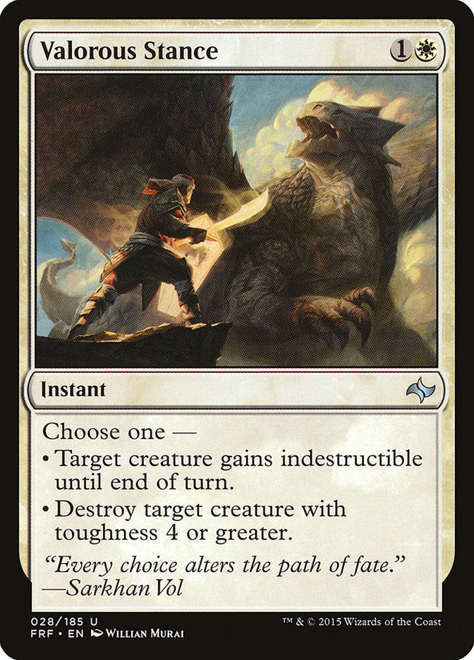 Valorous Stance [Fate Reforged] - Magic: The Gathering - Card Brawlers | Quebec | Canada |