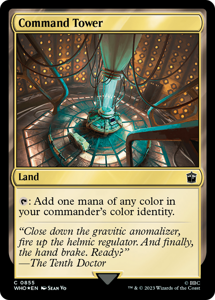 Command Tower (0855)(Surge Foil) [Doctor Who] - Magic: The Gathering - Card Brawlers | Quebec | Canada |