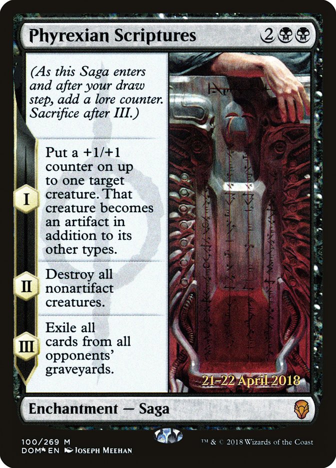 Phyrexian Scriptures [Dominaria Prerelease Promos] - Magic: The Gathering - Card Brawlers | Quebec | Canada |