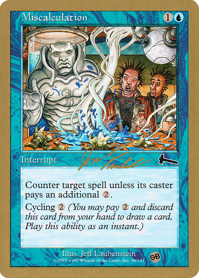 Miscalculation (Jon Finkel) (SB) [World Championship Decks 2000] - Magic: The Gathering - Card Brawlers | Quebec | Canada |