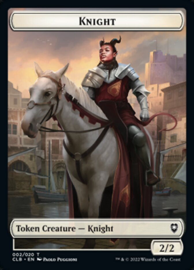 Knight Token [Commander Legends: Battle for Baldur's Gate Tokens] - Magic: The Gathering - Card Brawlers | Quebec | Canada |