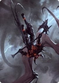 Burning-Rune Demon Art Card [Kaldheim Art Series] - Magic: The Gathering - Card Brawlers | Quebec | Canada |