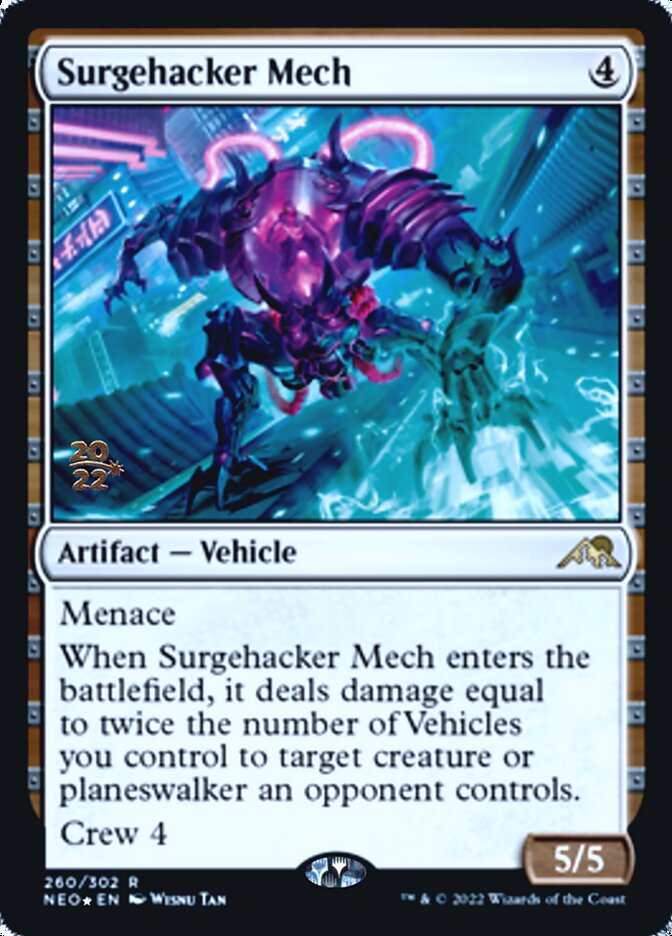 Surgehacker Mech [Kamigawa: Neon Dynasty Prerelease Promos] - Magic: The Gathering - Card Brawlers | Quebec | Canada |