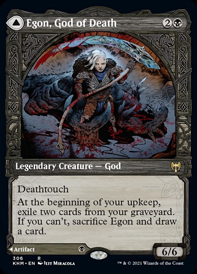 Egon, God of Death // Throne of Death (Showcase) [Kaldheim] - Magic: The Gathering - Card Brawlers | Quebec | Canada |