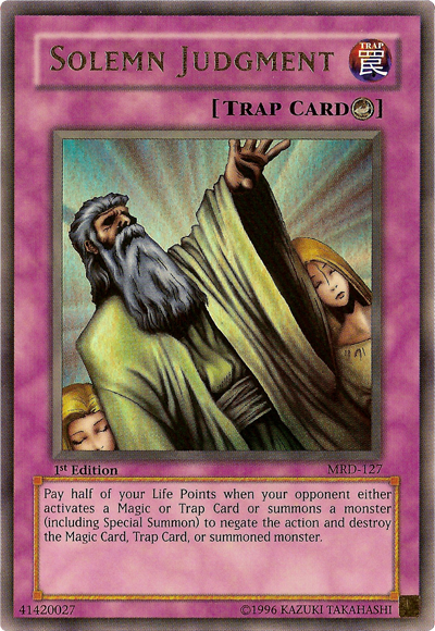Solemn Judgment [MRD-127] Ultra Rare - Yu-Gi-Oh! - Card Brawlers | Quebec | Canada |