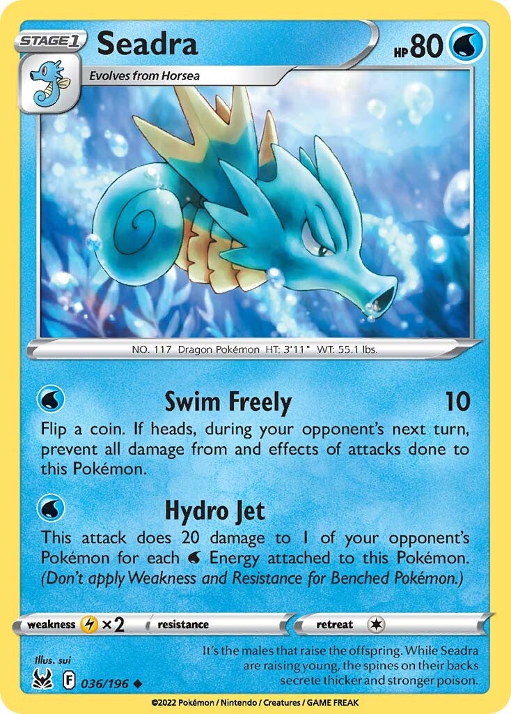 Seadra (036/196) [Sword & Shield: Lost Origin] - Pokémon - Card Brawlers | Quebec | Canada |