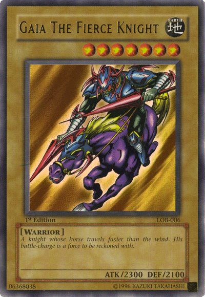 Gaia The Fierce Knight [LOB-006] Ultra Rare - Yu-Gi-Oh! - Card Brawlers | Quebec | Canada |