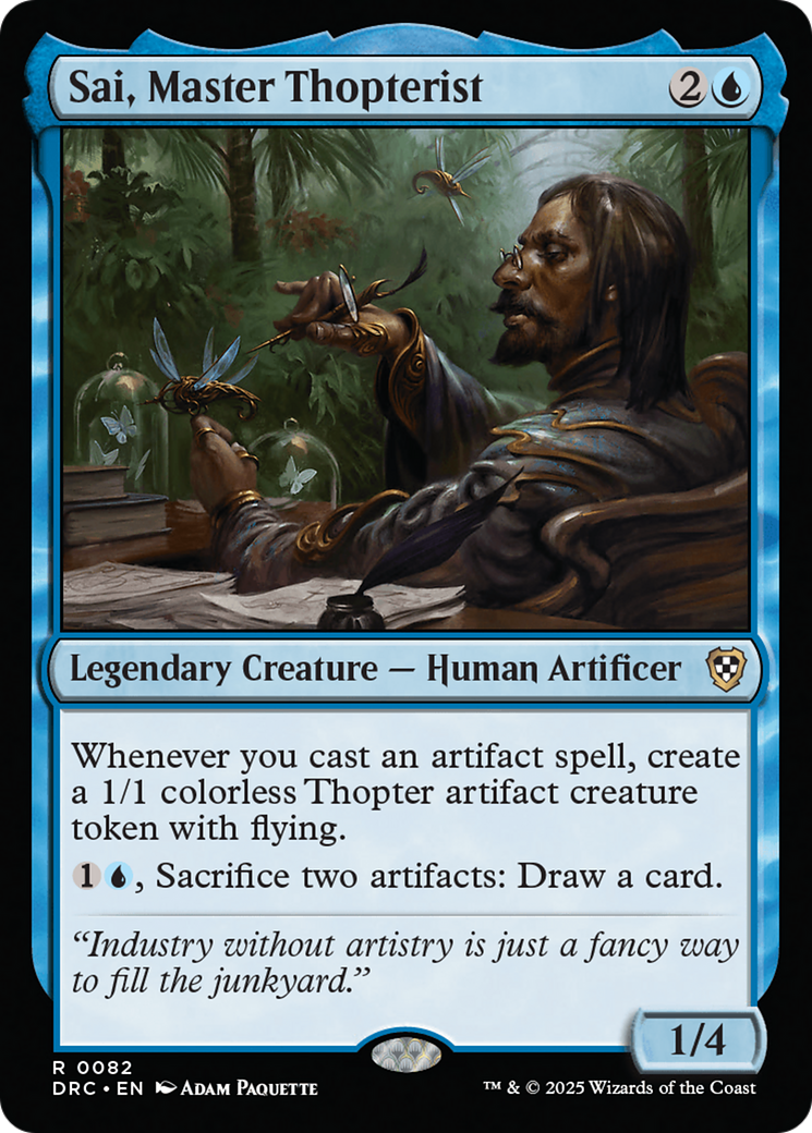 Sai, Master Thopterist [Aetherdrift Commander] - Magic: The Gathering - Card Brawlers | Quebec | Canada |