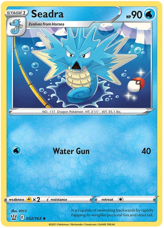 Seadra (032/163) [Sword & Shield: Battle Styles] - Pokémon - Card Brawlers | Quebec | Canada |