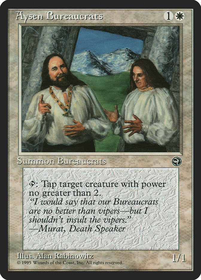 Aysen Bureaucrats (Murat Flavor Text) [Homelands] - Magic: The Gathering - Card Brawlers | Quebec | Canada |
