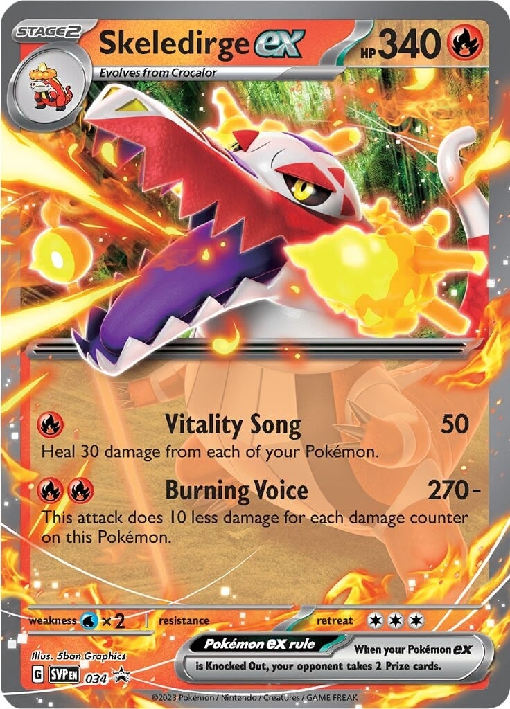 Skeledirge ex (034) [Scarlet & Violet: Black Star Promos] - Pokémon - Card Brawlers | Quebec | Canada |