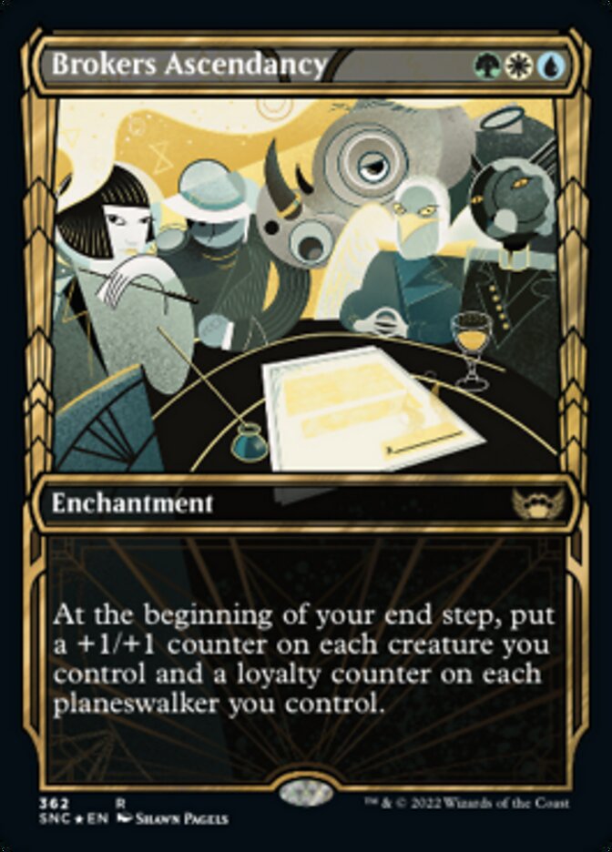 Brokers Ascendancy (Showcase Golden Age Gilded Foil) [Streets of New Capenna] - Magic: The Gathering - Card Brawlers | Quebec | Canada |