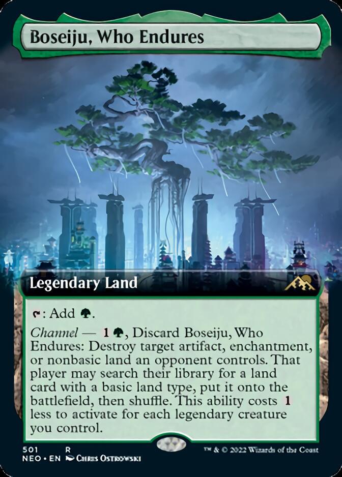 Boseiju, Who Endures (Extended Art) [Kamigawa: Neon Dynasty] - Magic: The Gathering - Card Brawlers | Quebec | Canada |