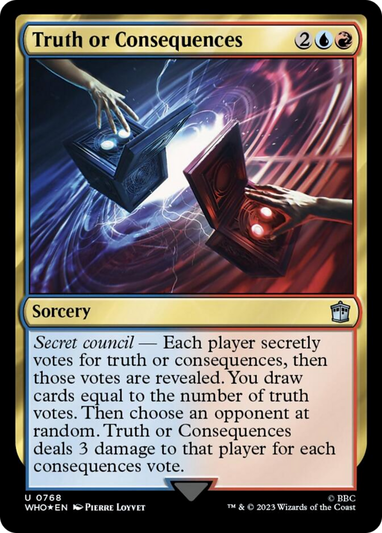 Truth or Consequences (Surge Foil) [Doctor Who] - Magic: The Gathering - Card Brawlers | Quebec | Canada |
