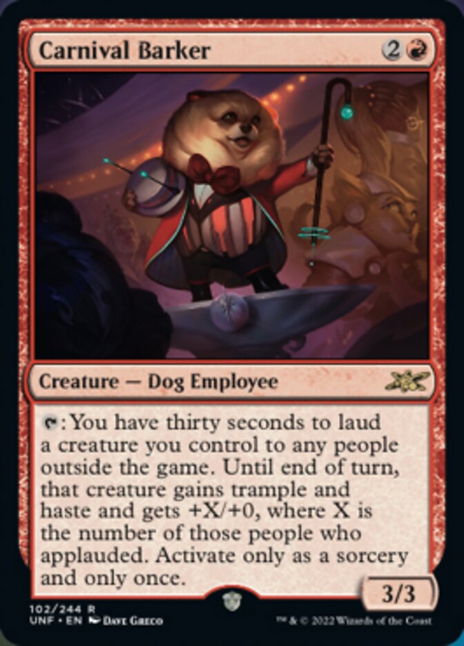 Carnival Barker [Unfinity] - Magic: The Gathering - Card Brawlers | Quebec | Canada |