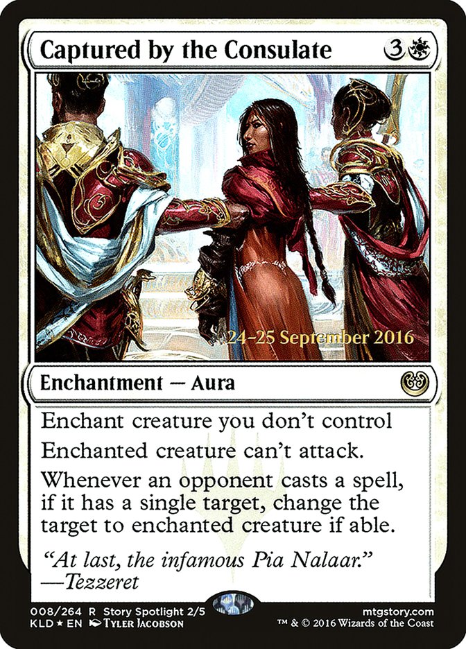 Captured by the Consulate [Kaladesh Prerelease Promos] - Magic: The Gathering - Card Brawlers | Quebec | Canada |