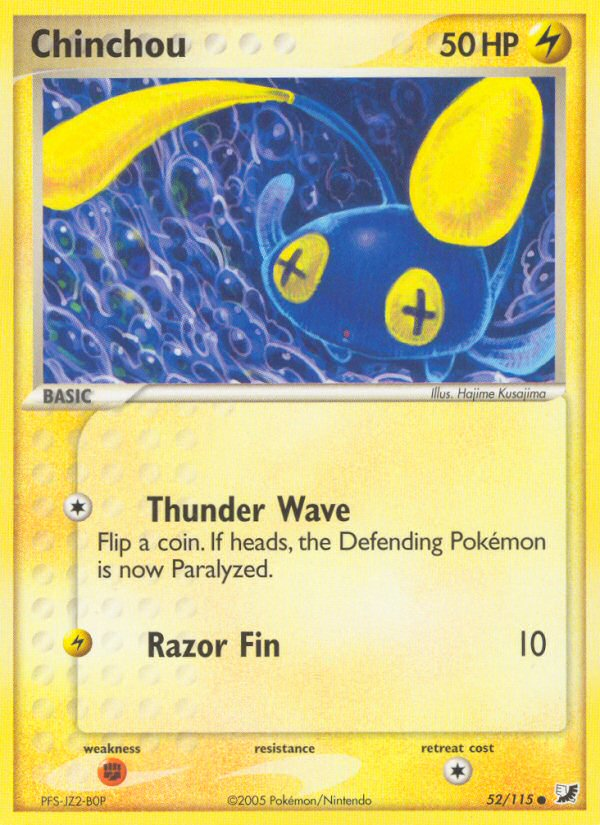 Chinchou (52/115) [EX: Unseen Forces] - Pokémon - Card Brawlers | Quebec | Canada |