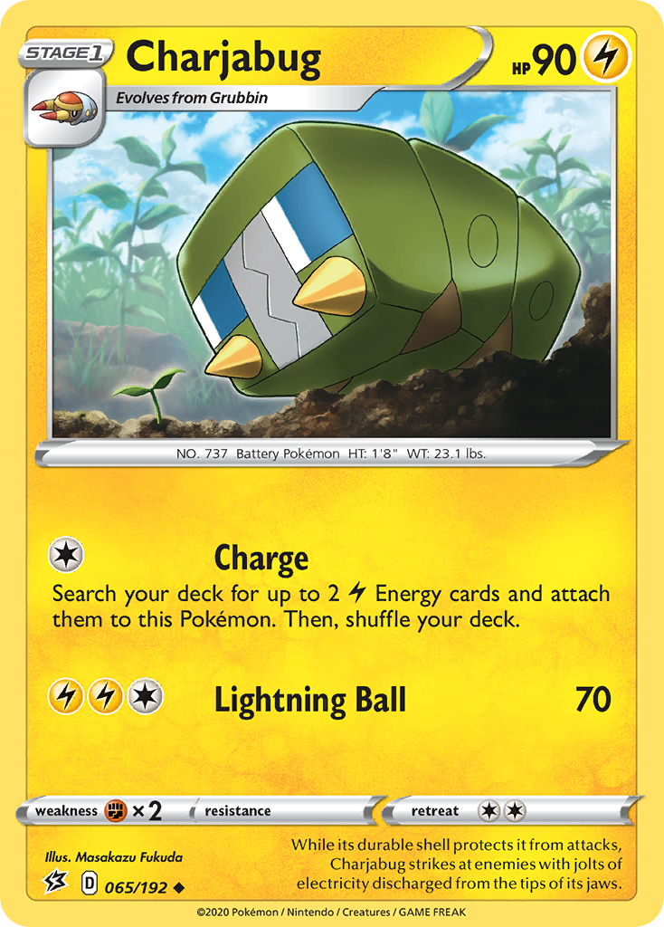 Charjabug (065/192) [Sword & Shield: Rebel Clash] - Pokémon - Card Brawlers | Quebec | Canada |