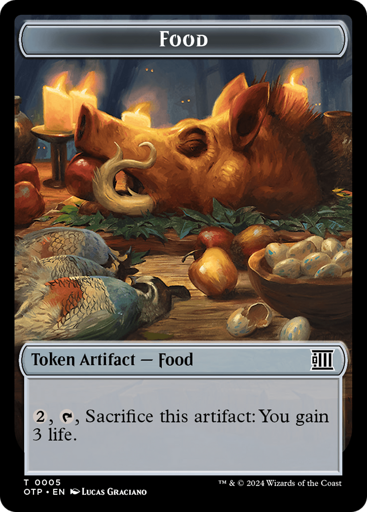 Treasure // Food (0005) Double-Sided Token [Outlaws of Thunder Junction Tokens] - Magic: The Gathering - Card Brawlers | Quebec | Canada |