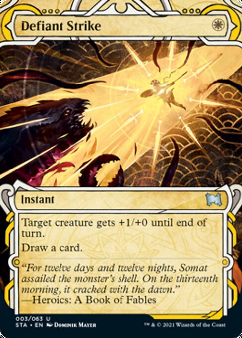 Defiant Strike (Foil Etched) [Strixhaven: School of Mages Mystical Archive] - Magic: The Gathering - Card Brawlers | Quebec | Canada |