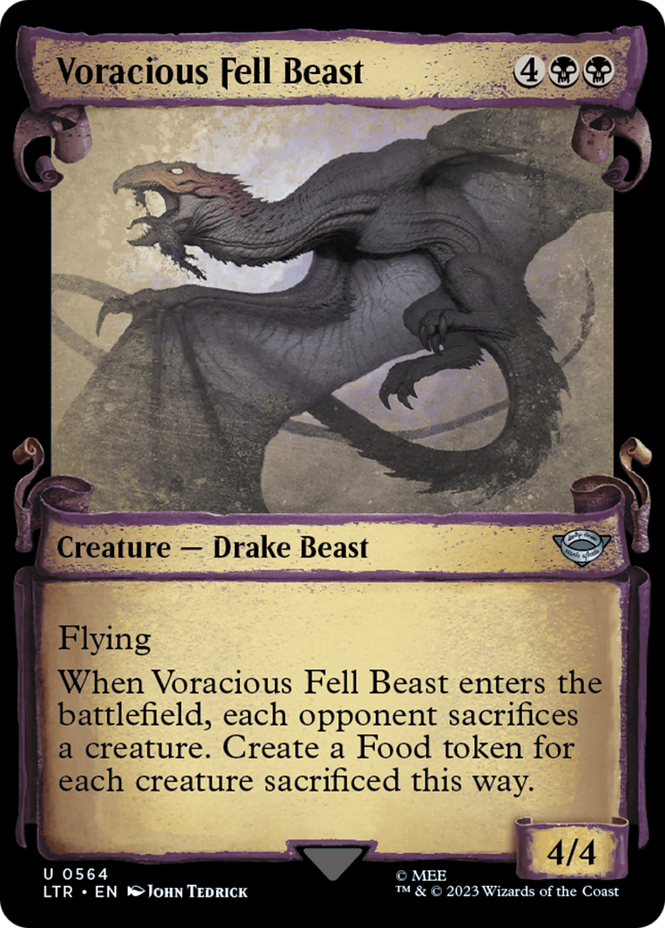 Voracious Fell Beast [The Lord of the Rings: Tales of Middle-Earth Showcase Scrolls] - Magic: The Gathering - Card Brawlers | Quebec | Canada |