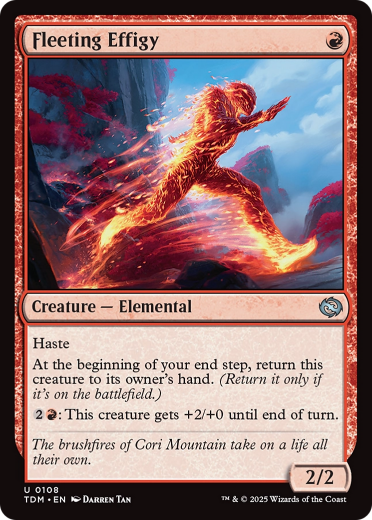 Fleeting Effigy [Tarkir: Dragonstorm] - Magic: The Gathering - Card Brawlers | Quebec | Canada |