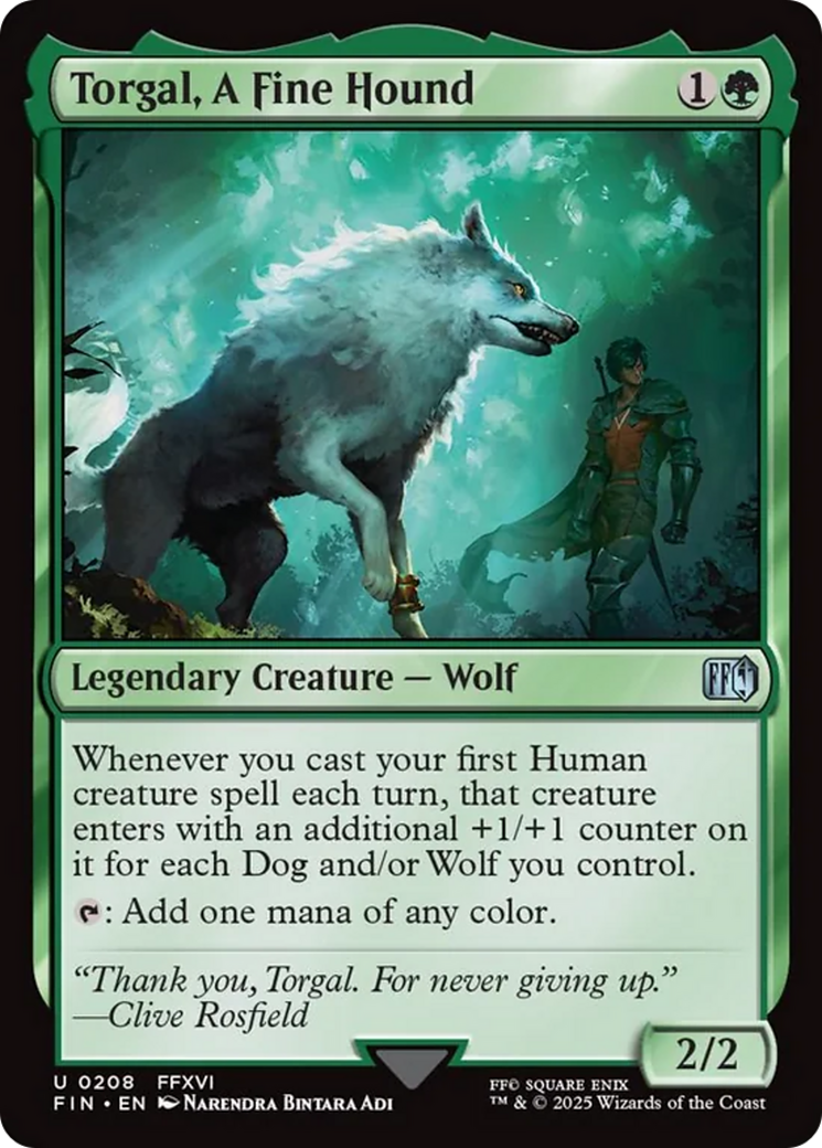 Torgal, A Fine Hound [FINAL FANTASY] - Magic: The Gathering - Card Brawlers | Quebec | Canada |