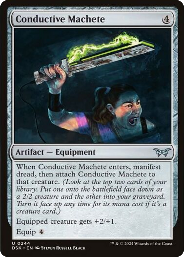 Conductive Machete [Duskmourn: House of Horror] - Magic: The Gathering - Card Brawlers | Quebec | Canada |