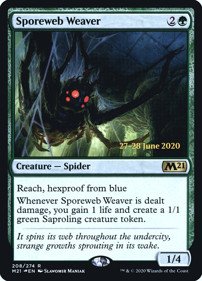 Sporeweb Weaver [Core Set 2021 Prerelease Promos] - Magic: The Gathering - Card Brawlers | Quebec | Canada |