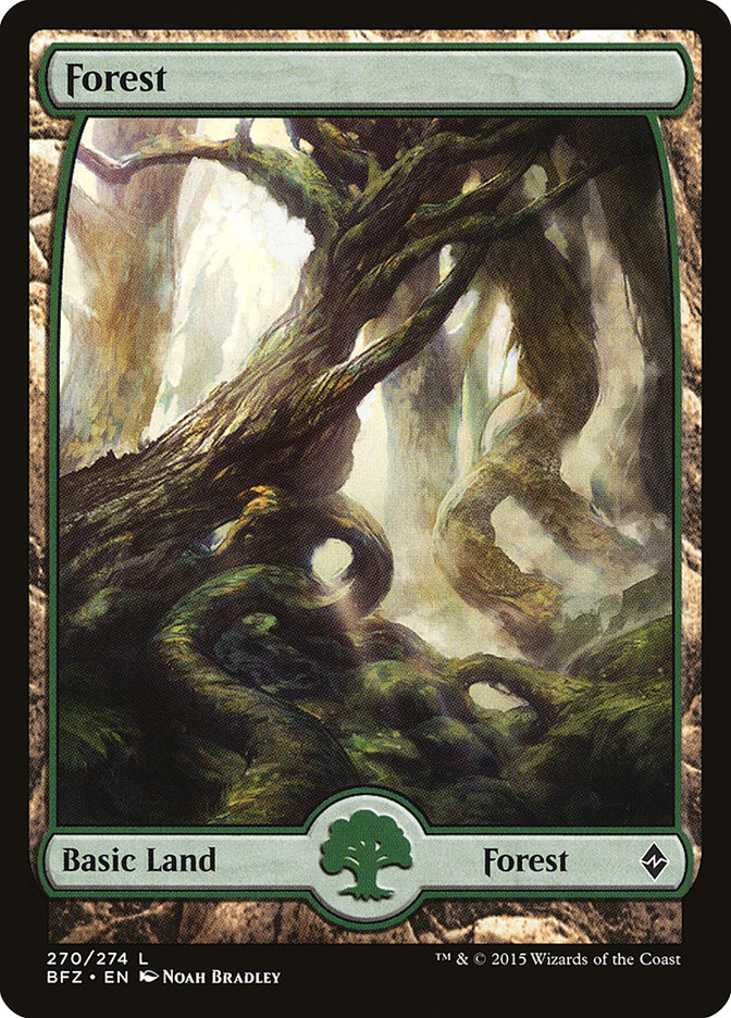 Forest (270) (Full Art) [Battle for Zendikar] - Magic: The Gathering - Card Brawlers | Quebec | Canada |