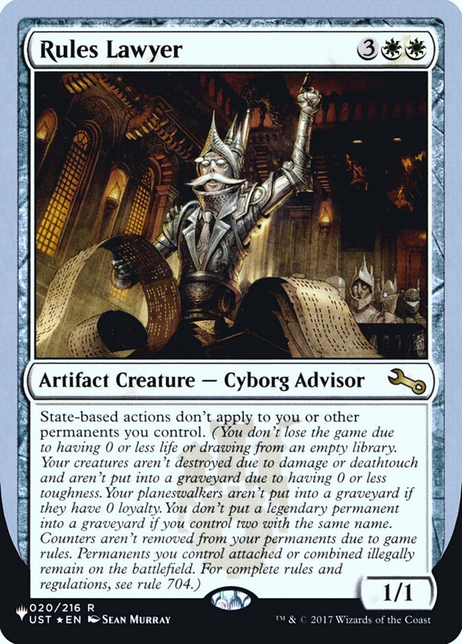 Rules Lawyer (Unfinity Foil Edition) [The List] - Magic: The Gathering - Card Brawlers | Quebec | Canada |