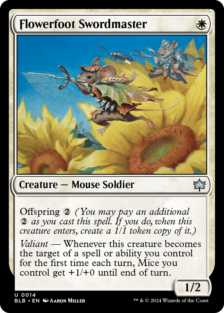 Flowerfoot Swordmaster [Bloomburrow] - Magic: The Gathering - Card Brawlers | Quebec | Canada |