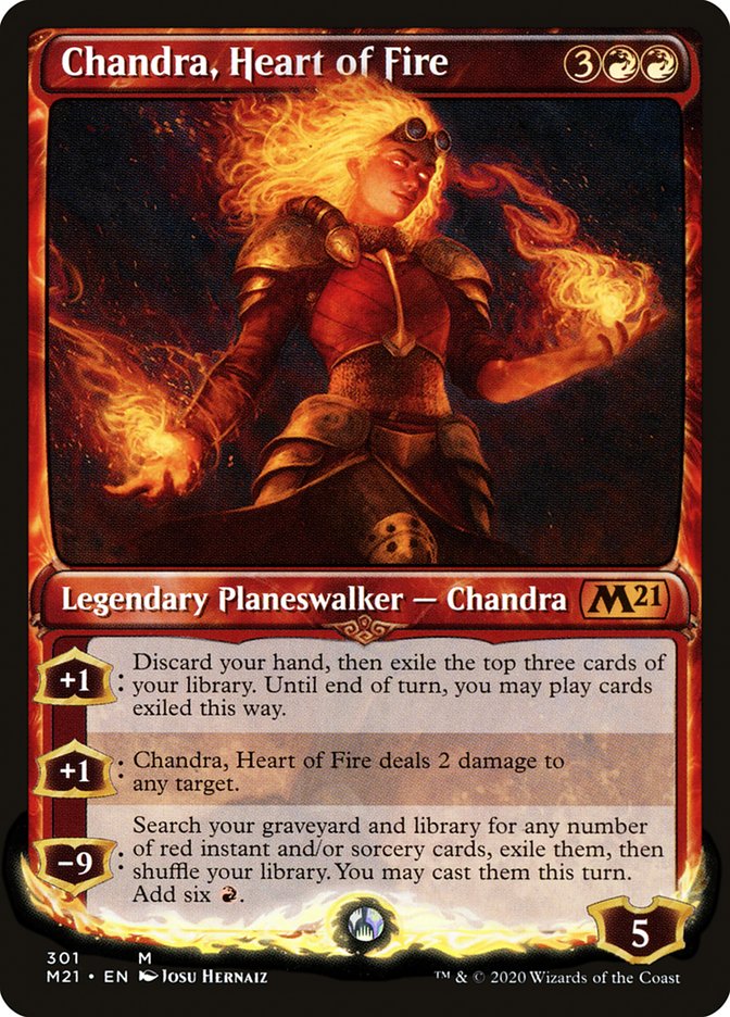 Chandra, Heart of Fire (Showcase) [Core Set 2021] - Magic: The Gathering - Card Brawlers | Quebec | Canada |