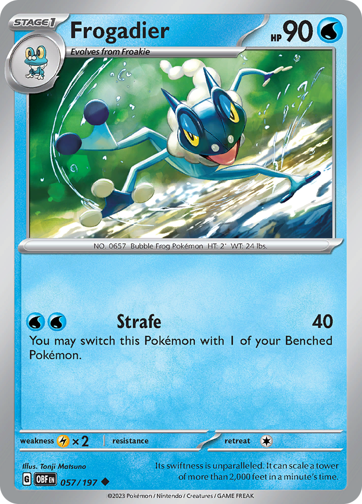 Frogadier (057/197) [Scarlet & Violet: Obsidian Flames] - Pokémon - Card Brawlers | Quebec | Canada |