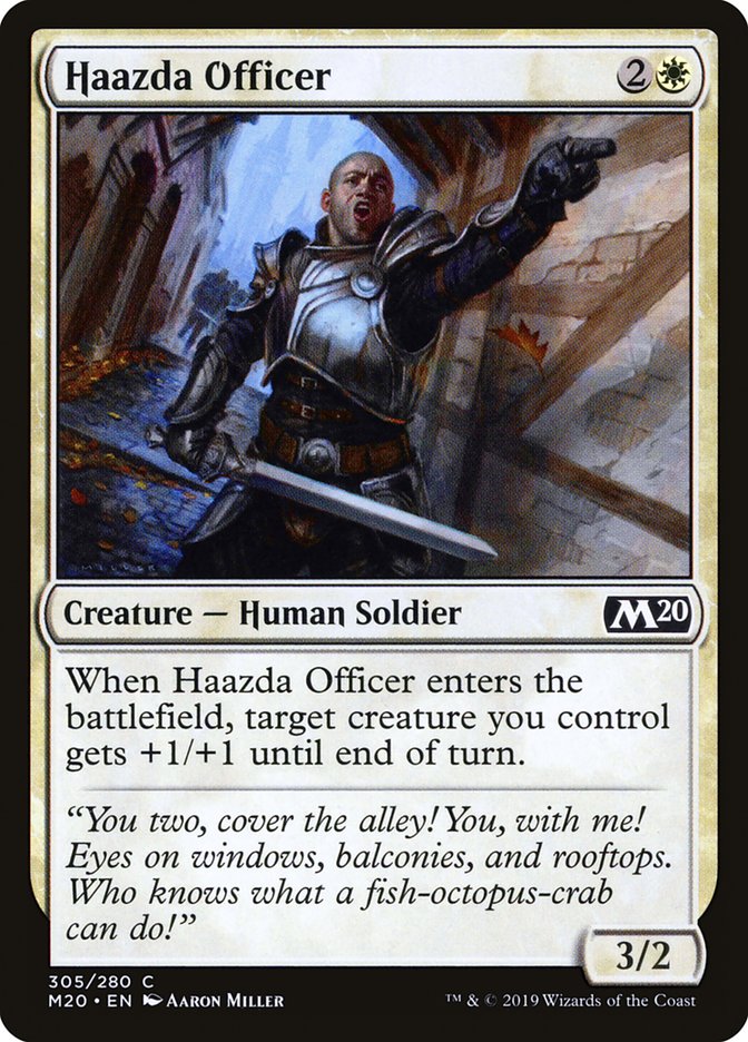 Haazda Officer [Core Set 2020] - Magic: The Gathering - Card Brawlers | Quebec | Canada |