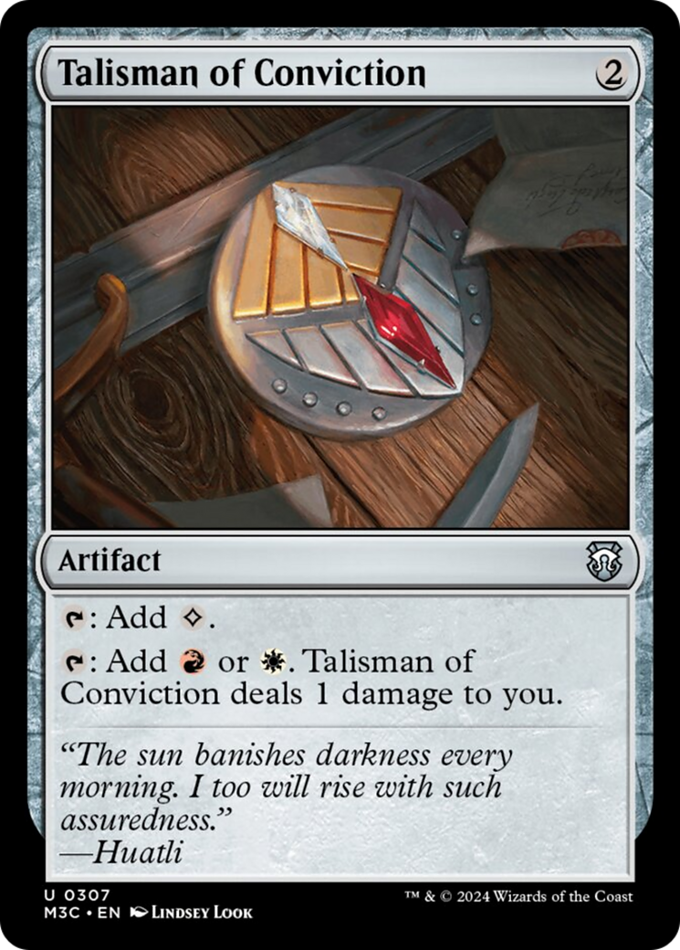 Talisman of Conviction [Modern Horizons 3 Commander] - Magic: The Gathering - Card Brawlers | Quebec | Canada |