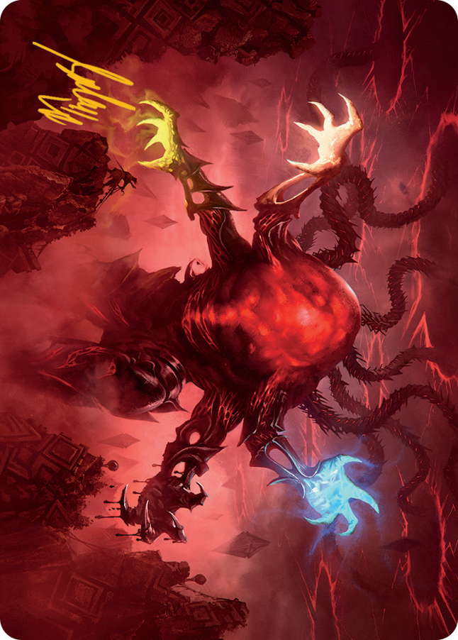 Omnath, Locus of All Art Card (51) (Gold-Stamped Signature) [March of the Machine Art Series] - Magic: The Gathering - Card Brawlers | Quebec | Canada |