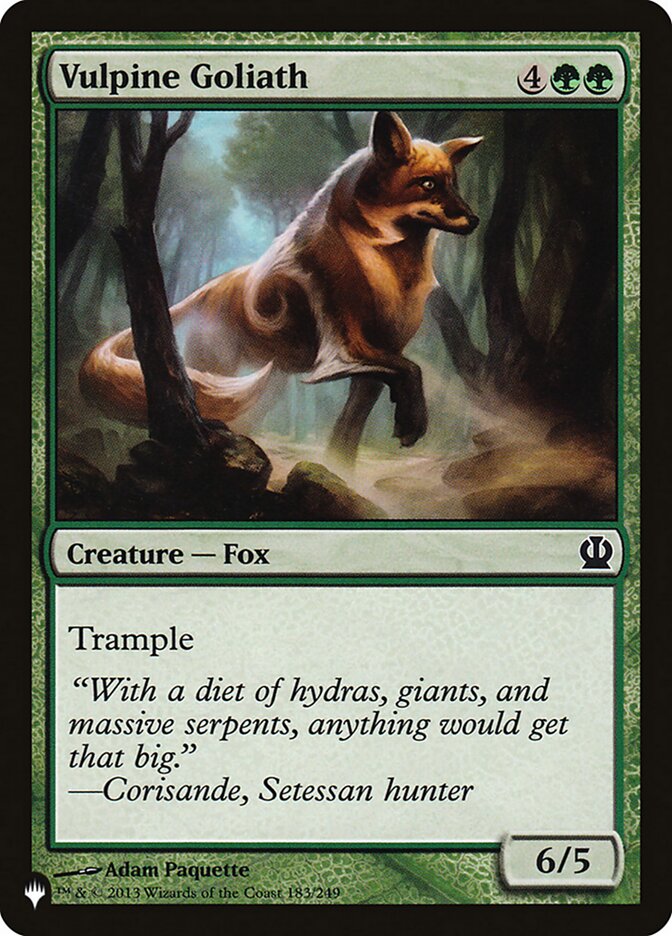 Vulpine Goliath [The List] - Magic: The Gathering - Card Brawlers | Quebec | Canada |