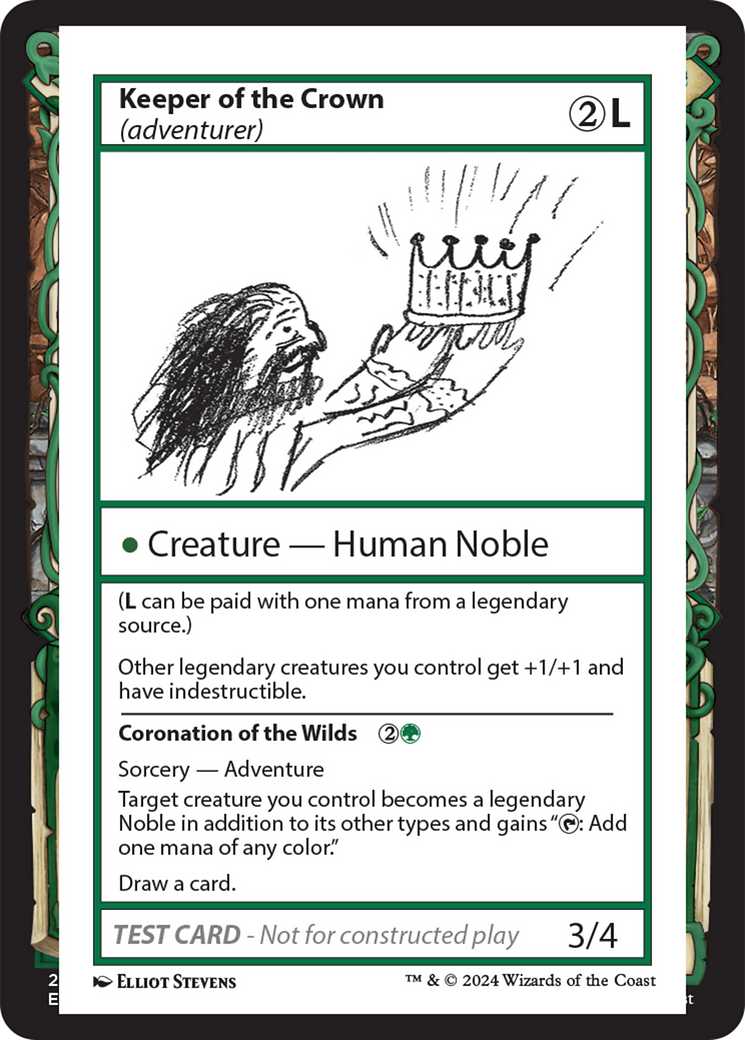 Keeper of the Crown (adventurer) [Mystery Booster 2 Playtest Cards] - Magic: The Gathering - Card Brawlers | Quebec | Canada |