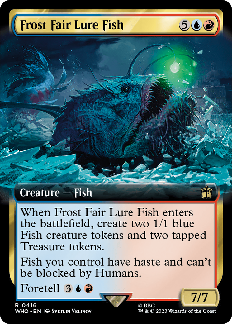Frost Fair Lure Fish (Extended Art) [Doctor Who] - Magic: The Gathering - Card Brawlers | Quebec | Canada |