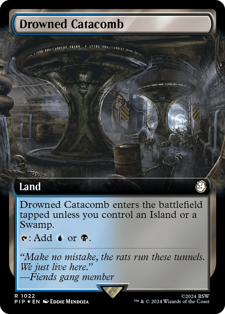 Drowned Catacomb (Extended Art) (Surge Foil) [Fallout] - Magic: The Gathering - Card Brawlers | Quebec | Canada |