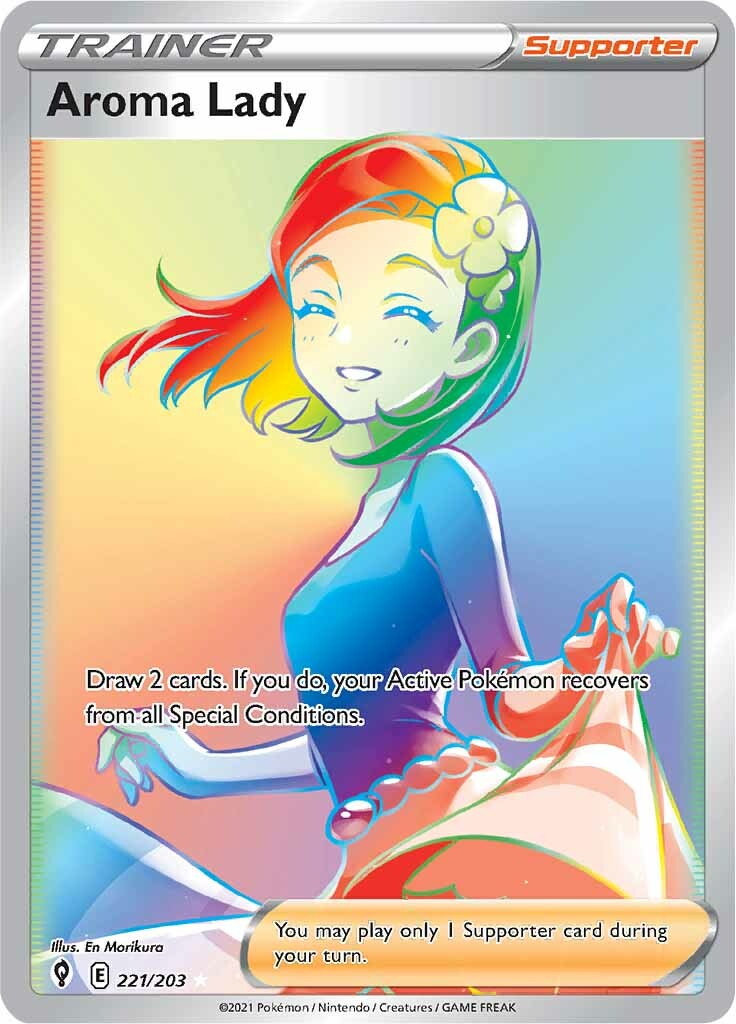Aroma Lady (221/203) [Sword & Shield: Evolving Skies] - Pokémon - Card Brawlers | Quebec | Canada |