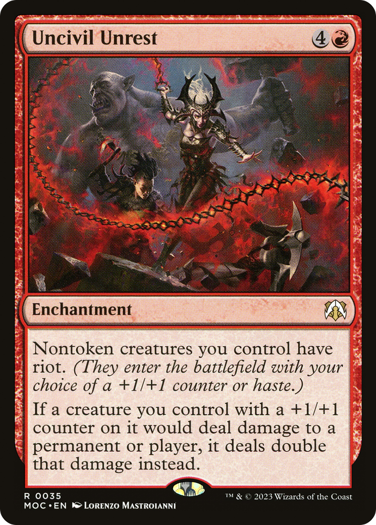 Uncivil Unrest [March of the Machine Commander] - Magic: The Gathering - Card Brawlers | Quebec | Canada |