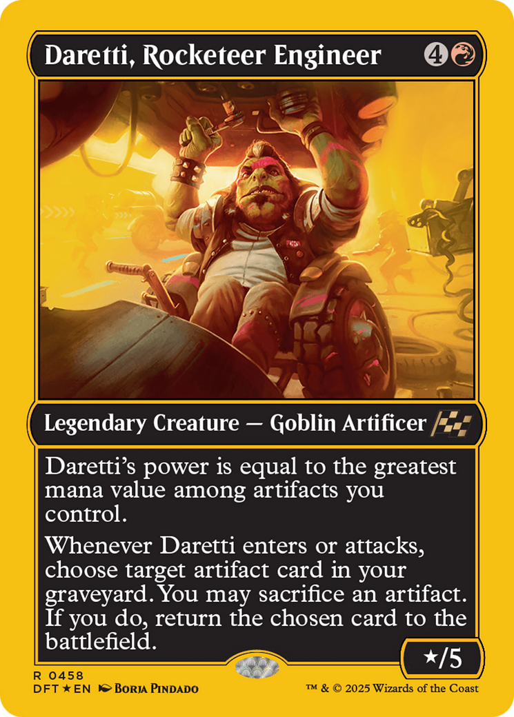 Daretti, Rocketeer Engineer (First-Place Foil) [Aetherdrift] - Magic: The Gathering - Card Brawlers | Quebec | Canada |